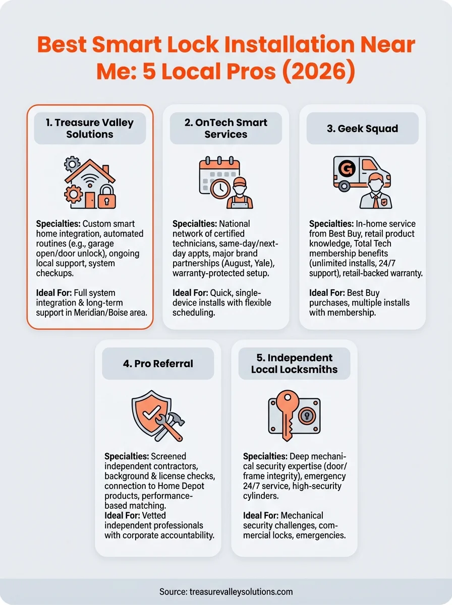 smart lock installation near me infographic